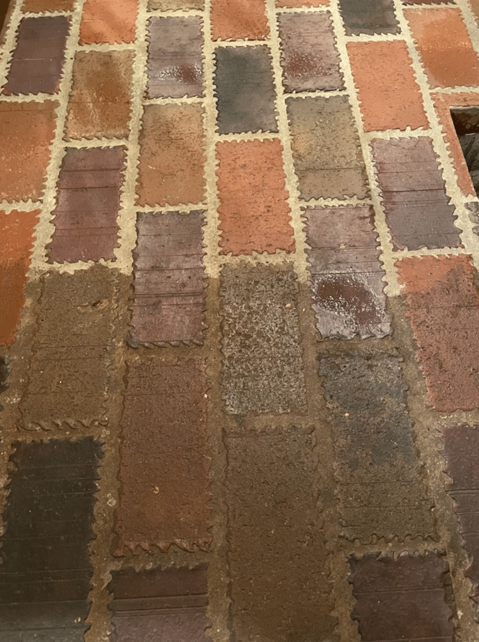 Dirty Brick Floor Cleaning in Knoxville TN