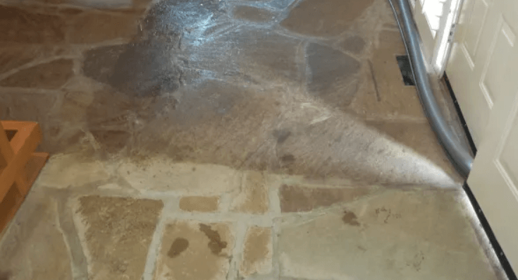 Entryway Stone Floor Professional Cleaning in Knoxville TN
